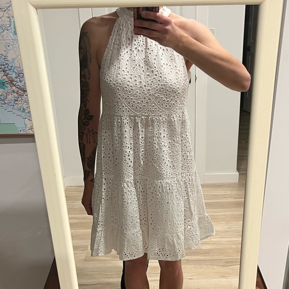 Eyelet Cotton Dress